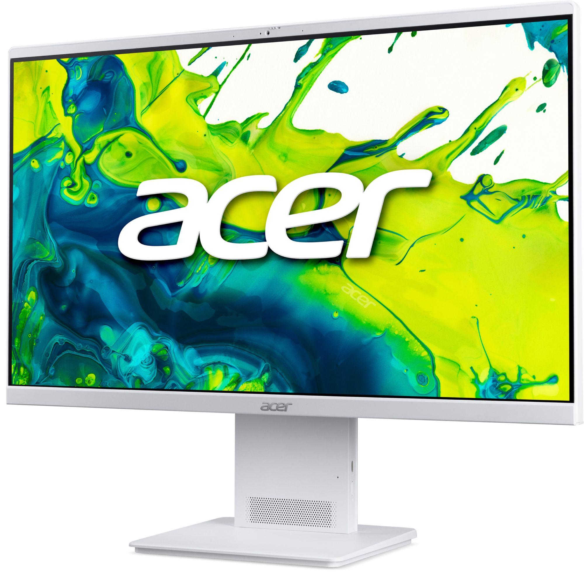 Kомпютър All-in-One Acer Aspire S27B DQ.BSVEX.002 - 27" inch IPS FHD(1920x1080) Intel Core 5 115U, 16GB DDR5, 512 GB SSD - Бял - Image 3