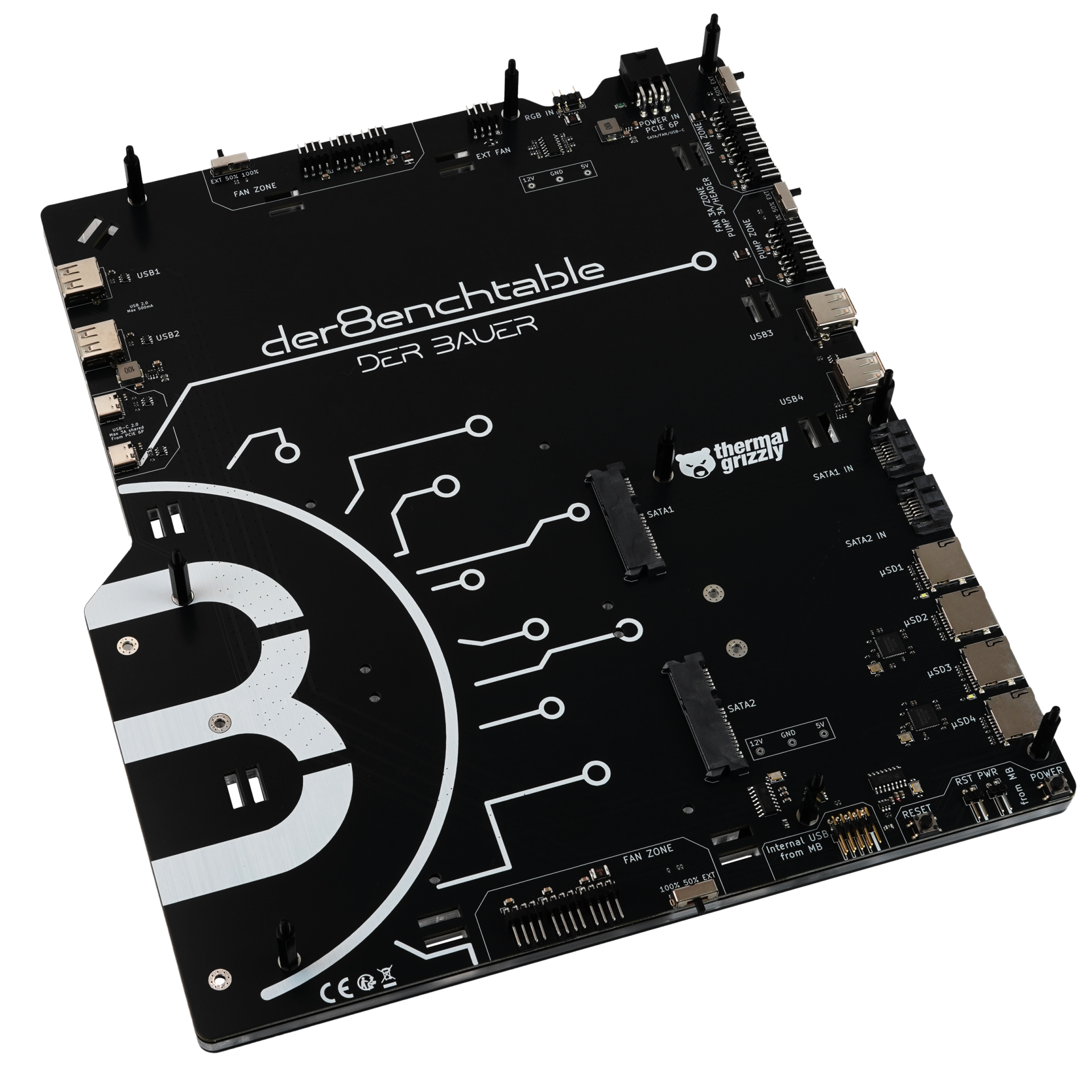 Платка за тестване на хардуер Thermal Grizzly Benchtable Der8enchtable