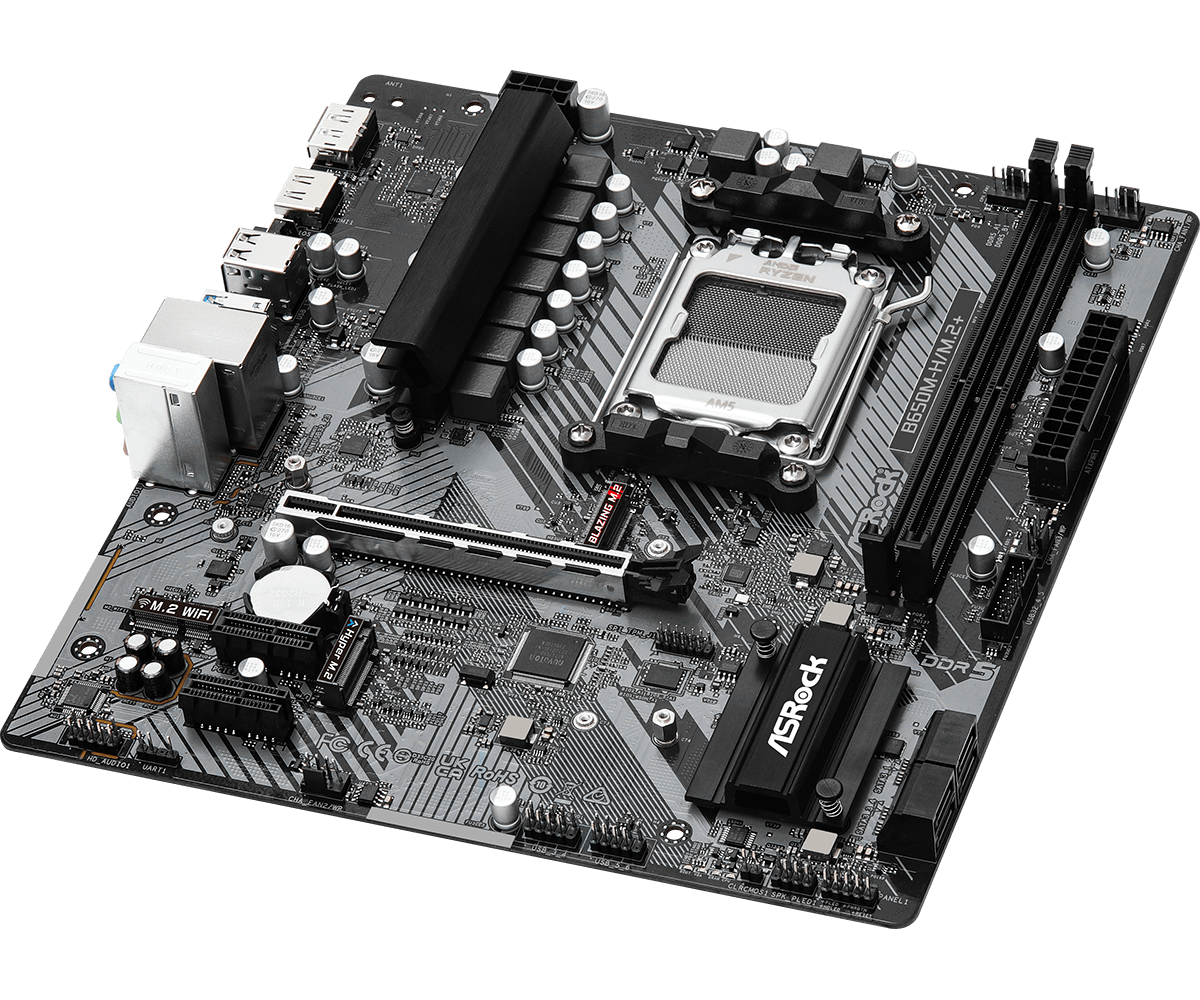 Дънна платка ASROCK B650M-H/M.2+, Socket AM5, 2xDDR5 - Image 3