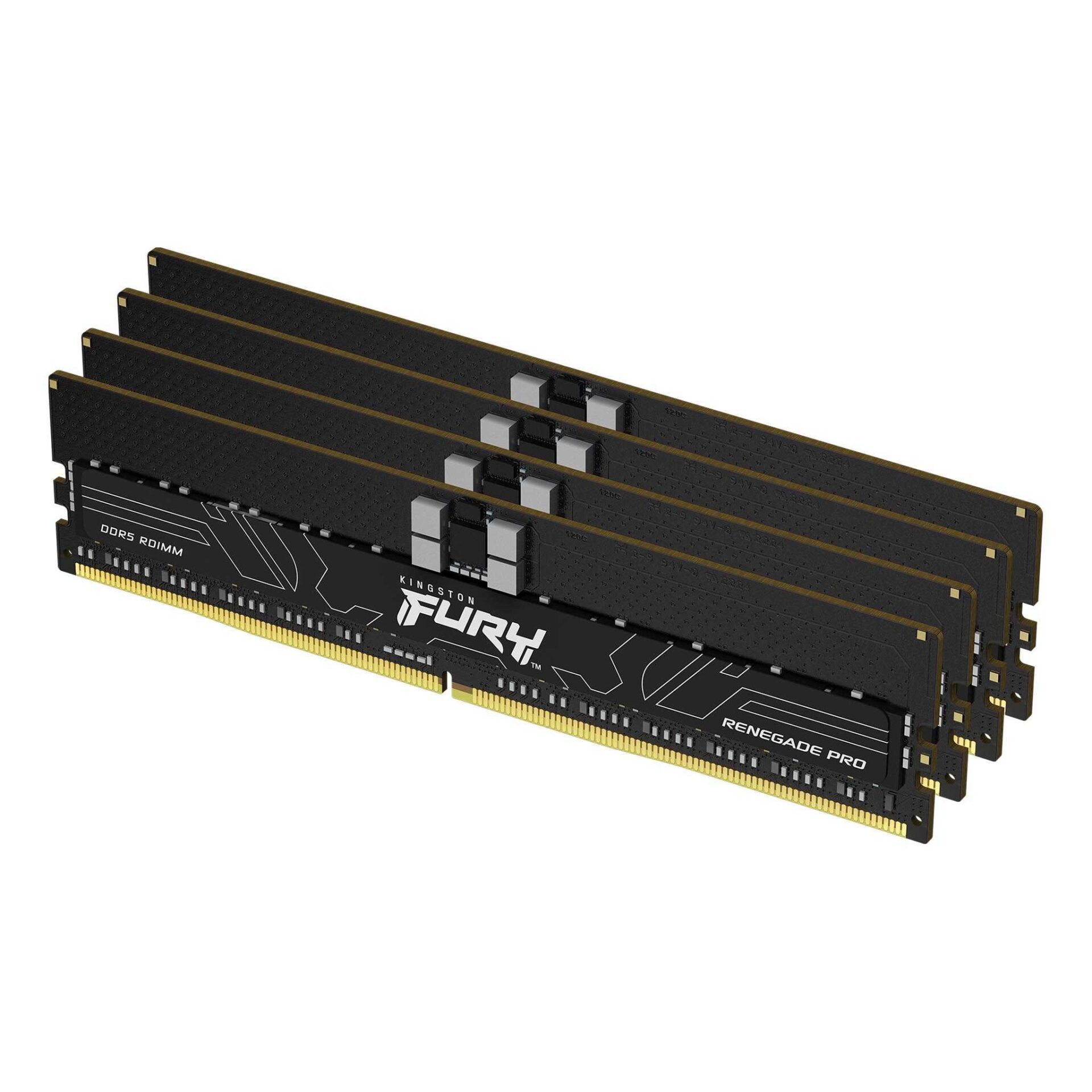 Памет Kingston FURY Renegade Pro 64GB(4x16GB) DDR5 5600MHz CL28 RDIMM - KF556R28RBEK4-64