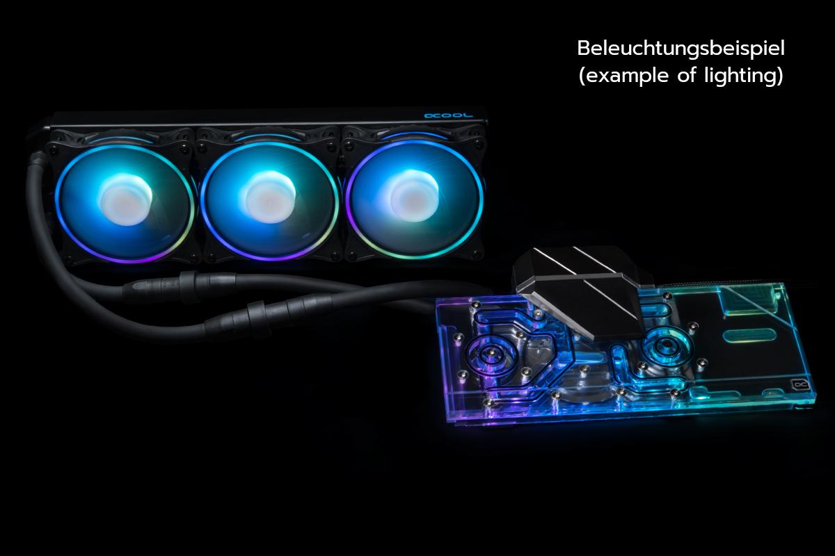 Система с водно охлаждане Alphacool Eiswolf 2 AIO - 360mm Radeon RX 6800/6800XT/6900 Reference Design with Backplate - Image 4