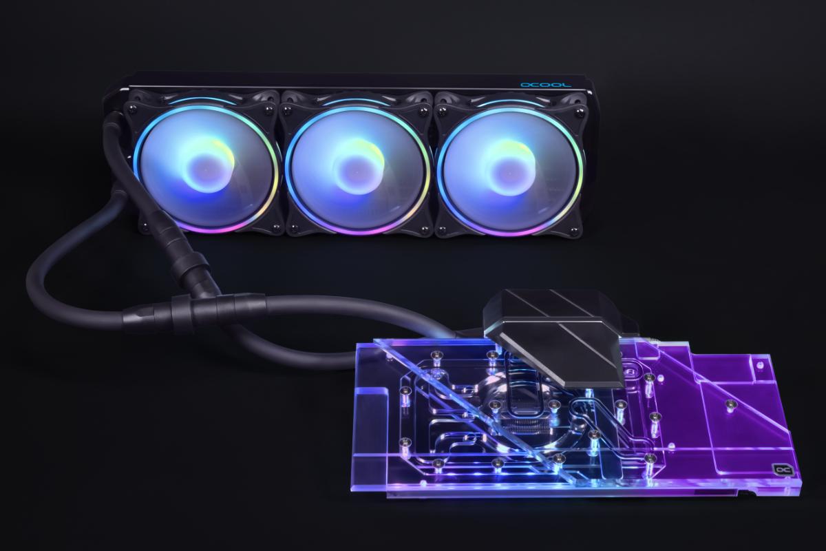 Система с водно охлаждане Alphacool Eiswolf 2 AIO - 360mm Radeon RX 6800/6800XT Strix/TUF with Backplate - Image 4