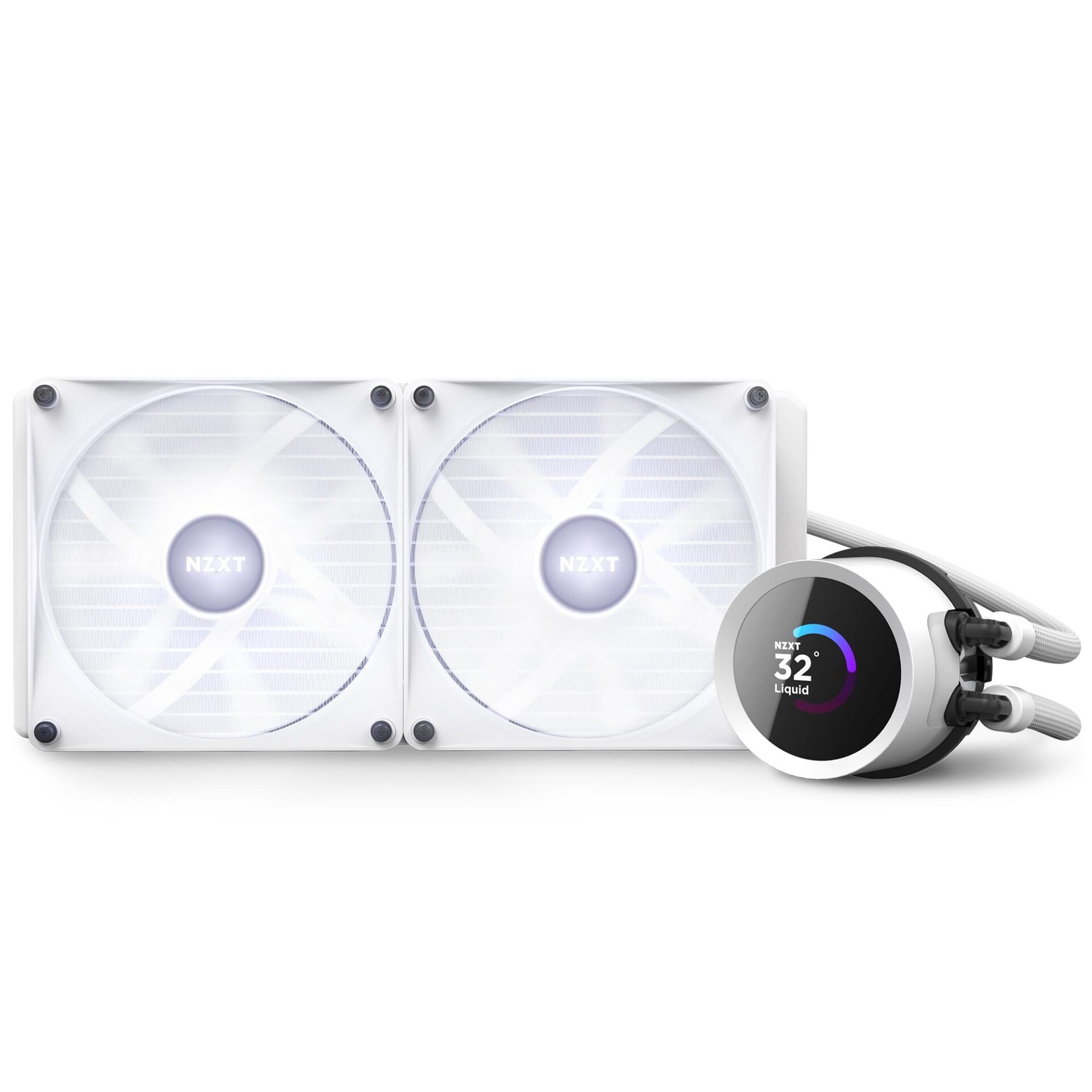 Охладител за процесор NZXT Kraken 280 RGB White, LCD Display - Image 7