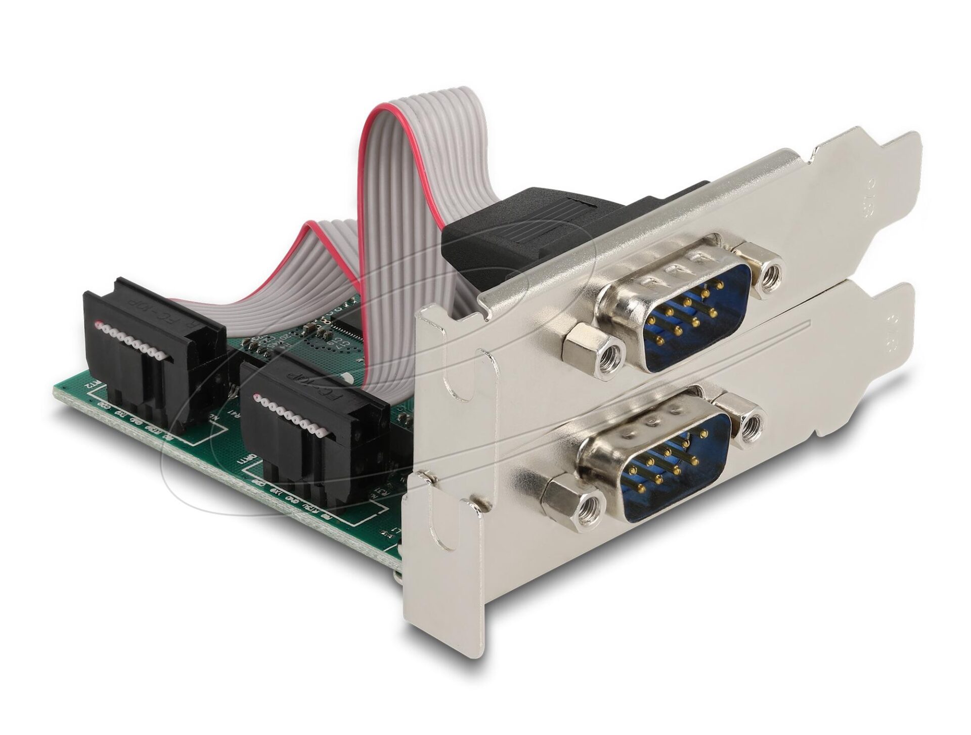 Delock PCI Express х 1 карта към 2 x сериен порт RS-232 мъжки, Low Profile - Image 3