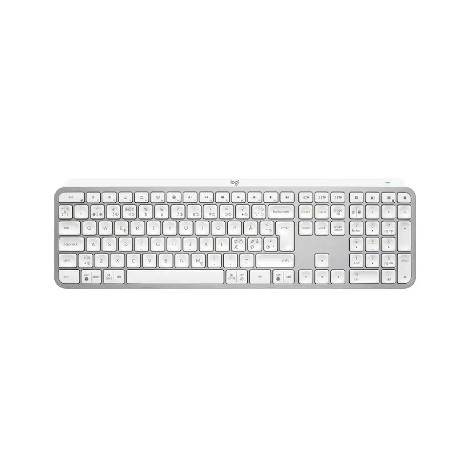 Безжична клавиатура Logitech MX keys S Illuminated, Pale gray