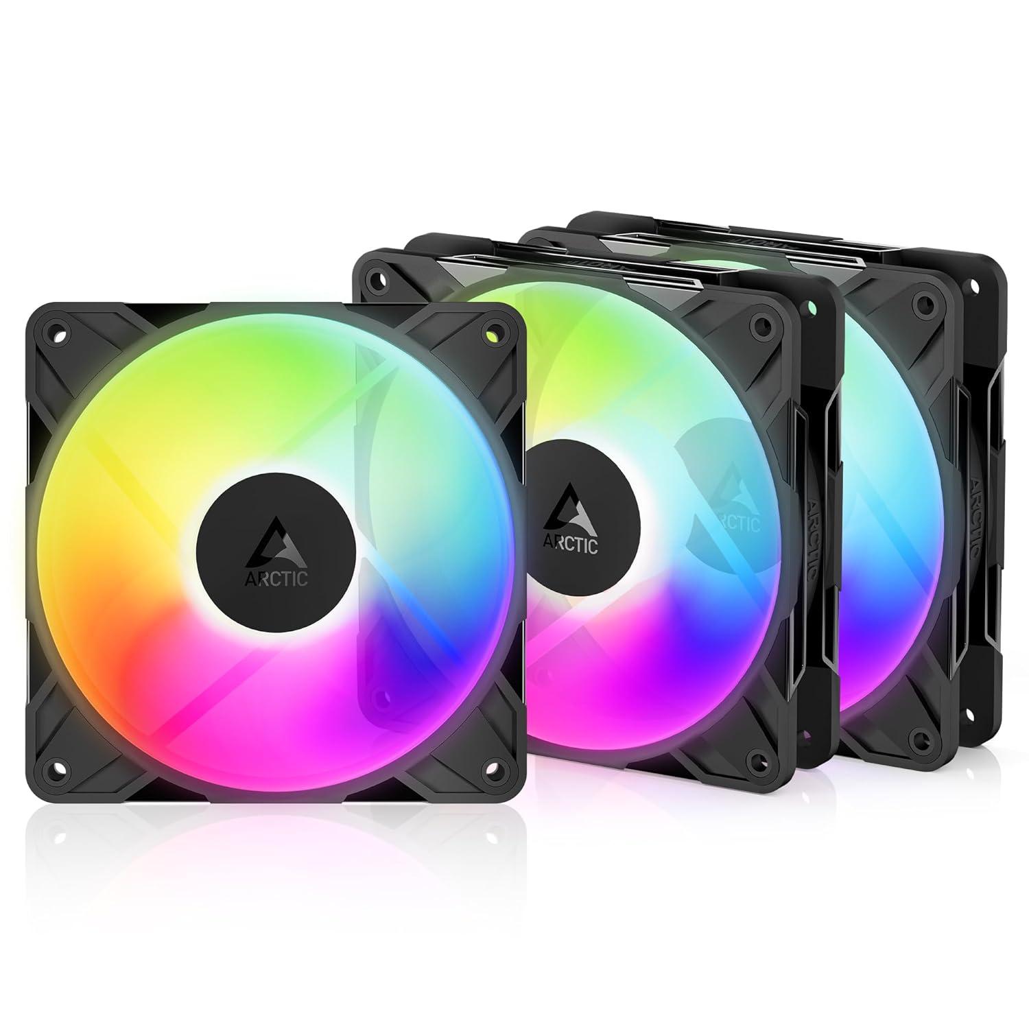 Комплект вентилатори 3-pack ARCTIC P12 Reverse Pro A-RGB 120mm PWM - 120x120x25 ACFAN00333A