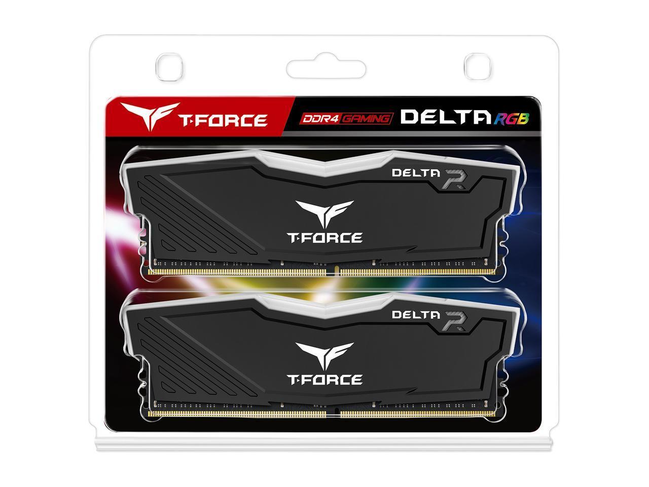 Памет Team Group T-Force Delta RGB Black DDR4 16GB (2x8GB) 3600MHz 1.35V - Image 3