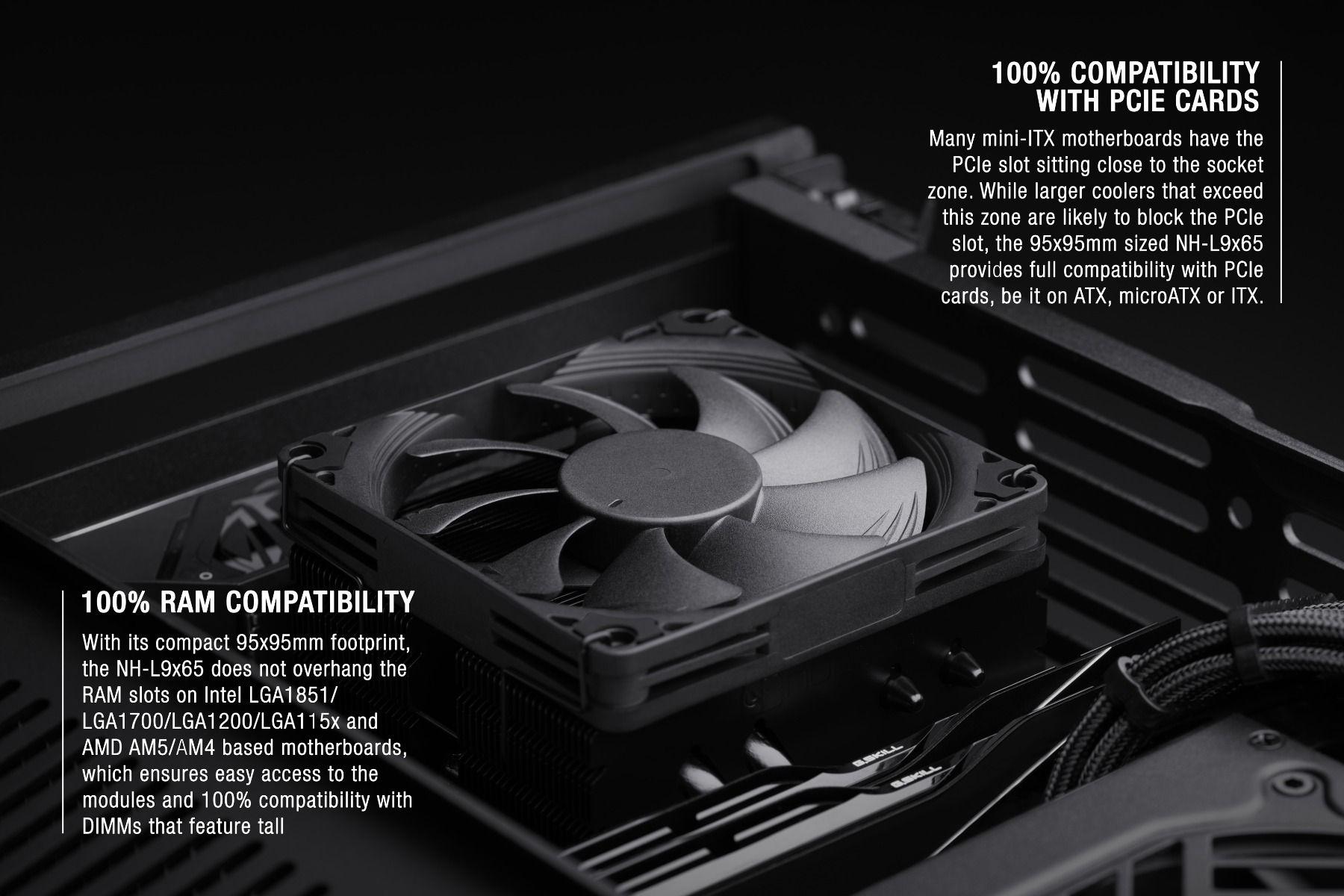 Охладител за процесор Noctua NH-L9x65 chromax.black - LGA1851/1700/1200/AM5 - Image 6