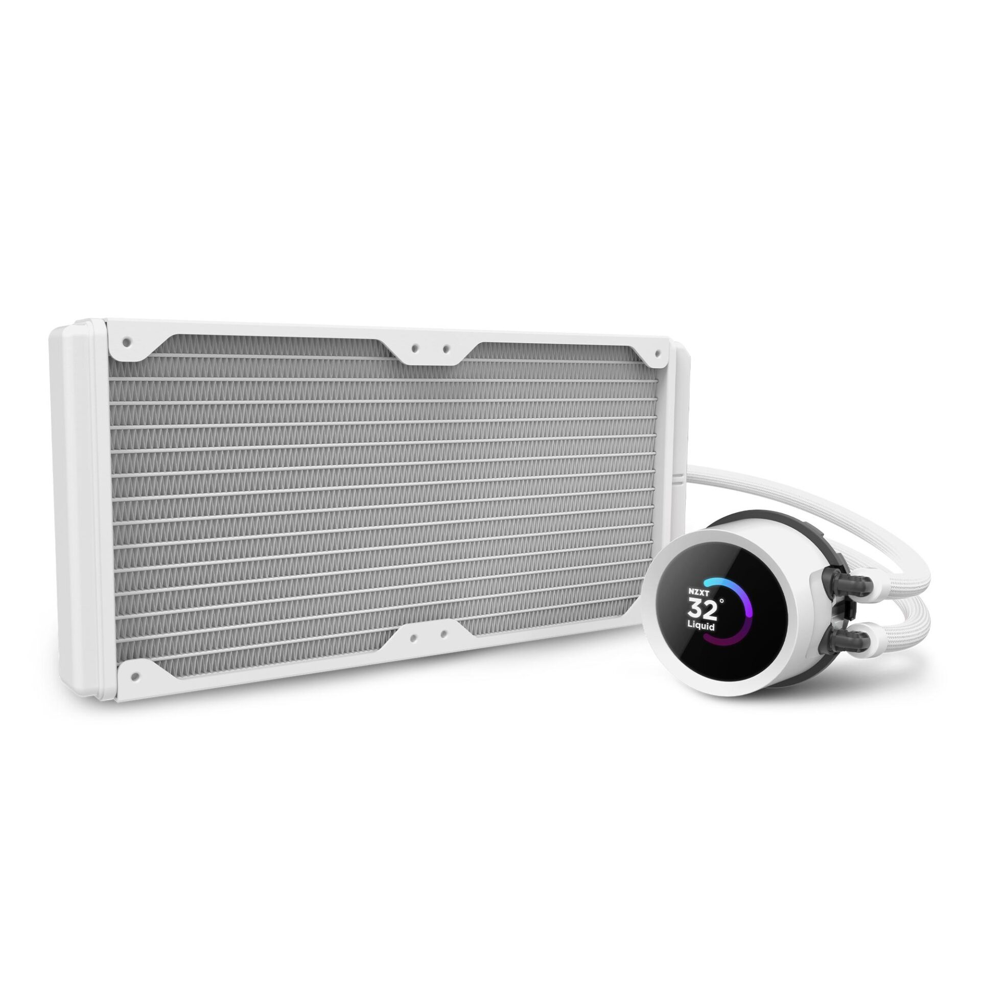 Охладител за процесор NZXT Kraken 280 RGB White, LCD Display - Image 13