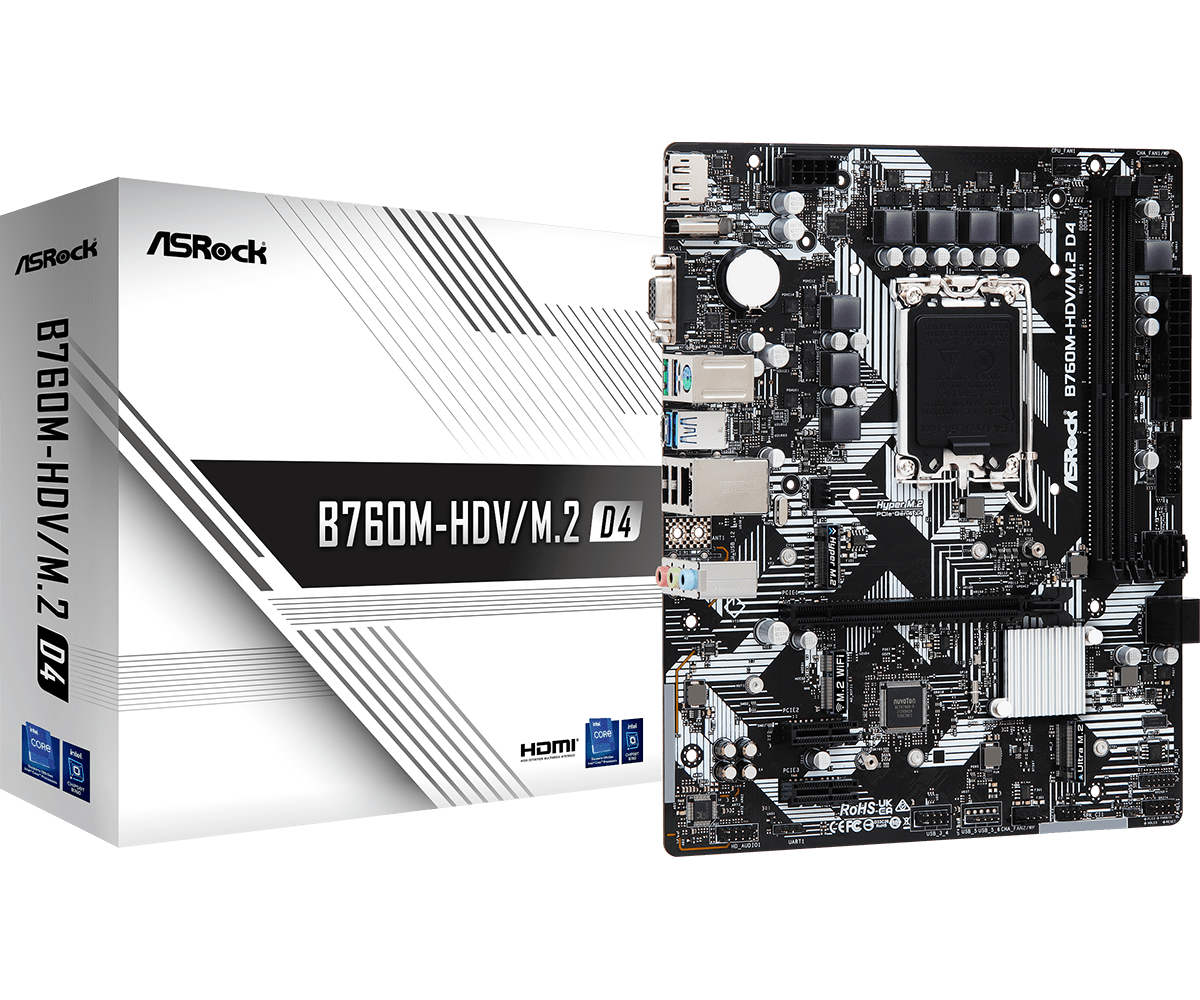 Дънна платка ASRock B760M-HDV M.2, LGA1700, ATX - Image 5