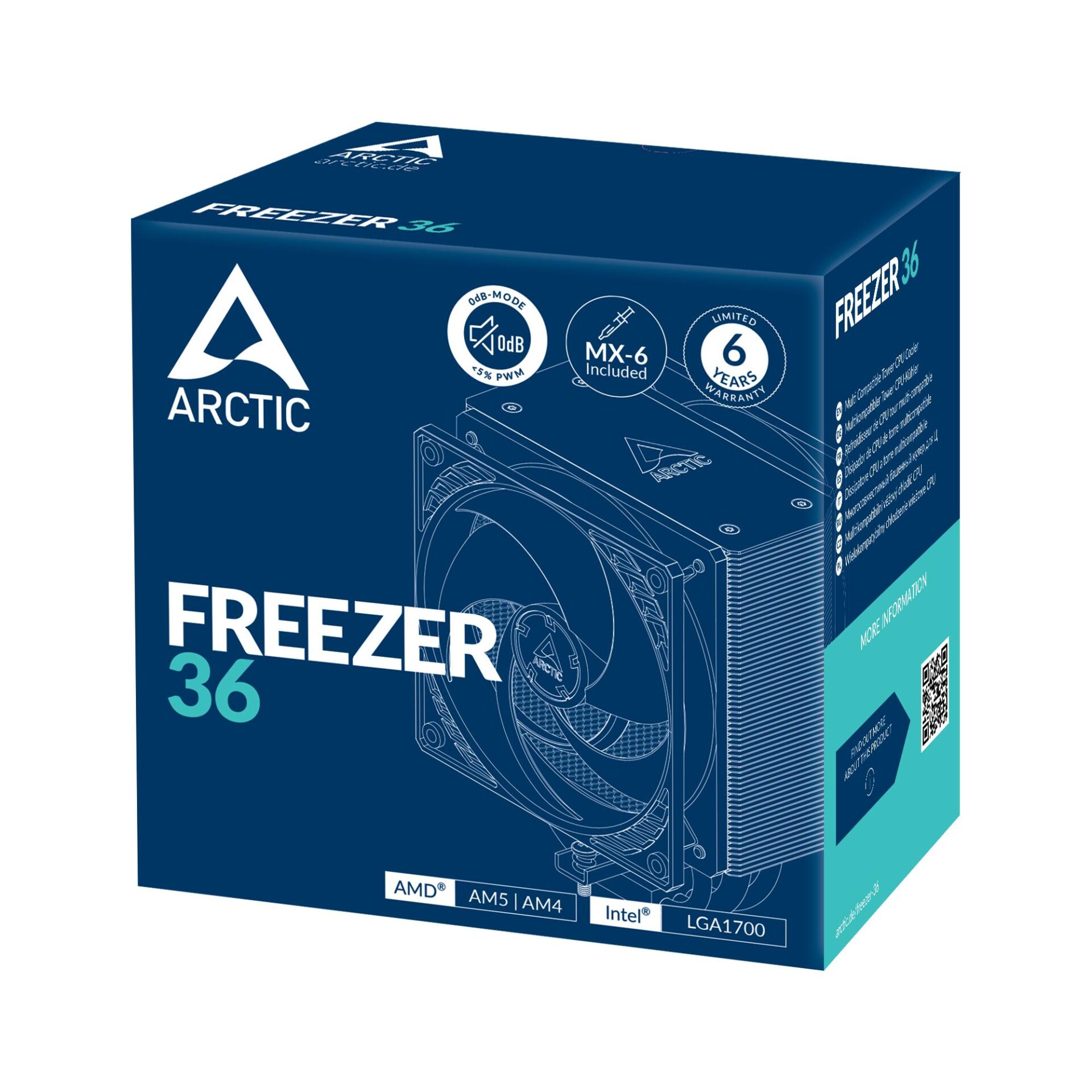 Охладител за процесор ARCTIC Freezer 36 - ACFRE00121A - Image 6