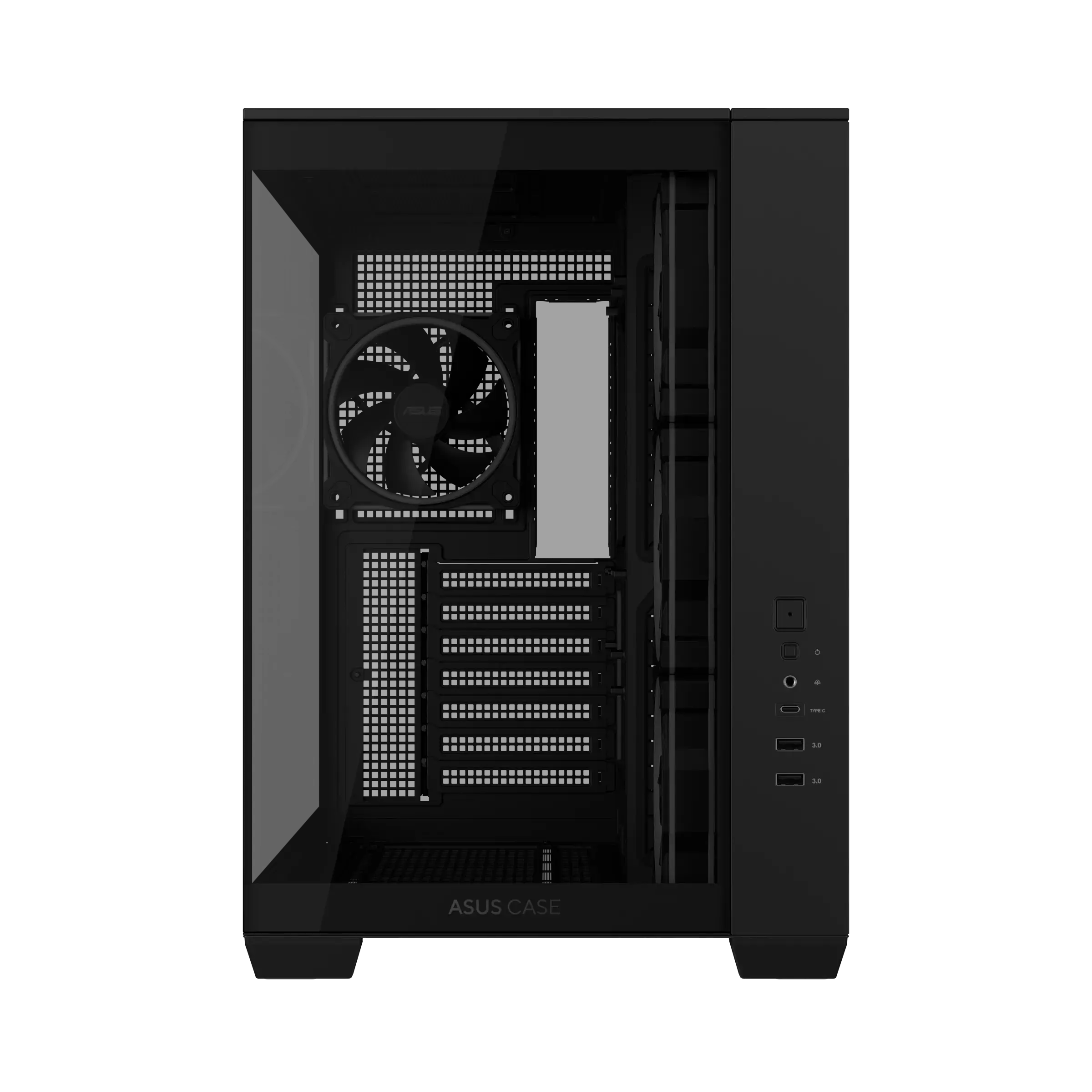 Кутия ASUS A32 PLUS Tempered Glass + 4 ARGB Вентилатора - Black - Image 4