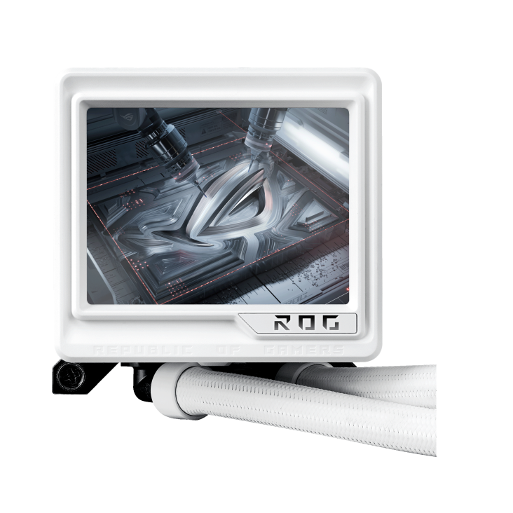 Охладител за процесор ASUS ROG RYUJIN III 360 ARGB EXTREME White Edition 3.5" LCD Display - Image 4
