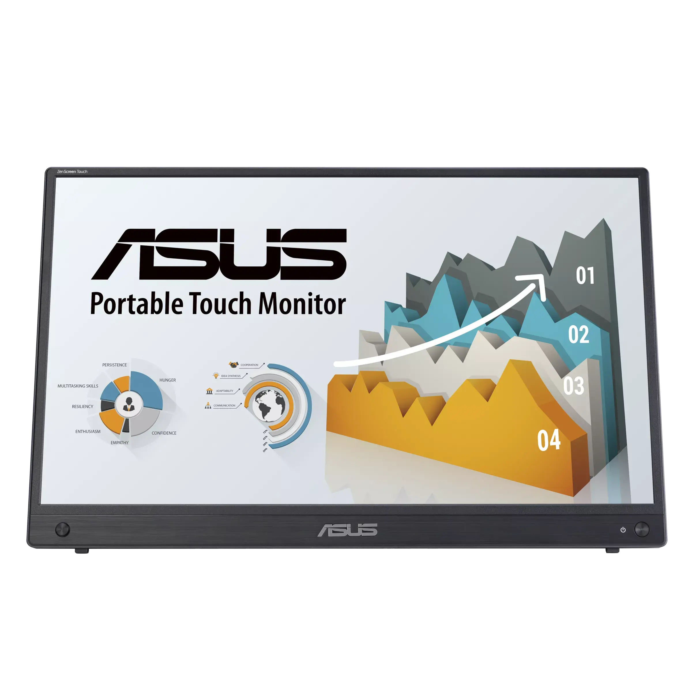 Портативен тъч Монитор ASUS ZenScreen Touch MB16AMTR, 16" IPS FHD (1920x1080) - Image 3