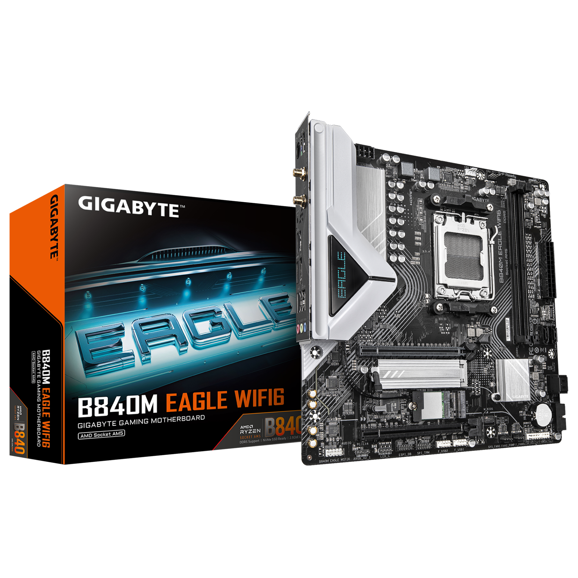 Дънна платка GIGABYTE B840M EAGLE WIFI6 socket AM5 - Image 4