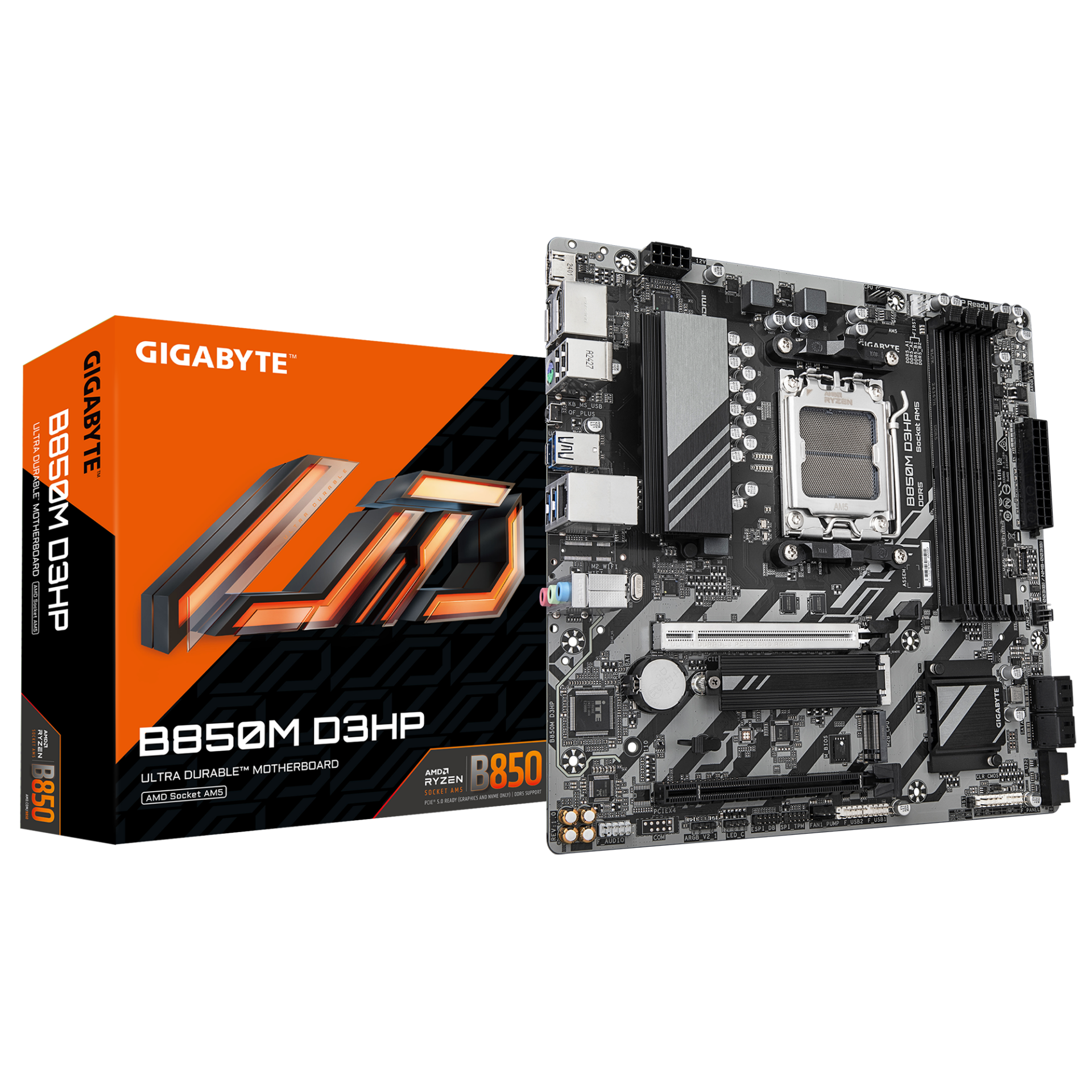 Дънна платка GIGABYTE B850M D3HP socket AM5 - Image 4