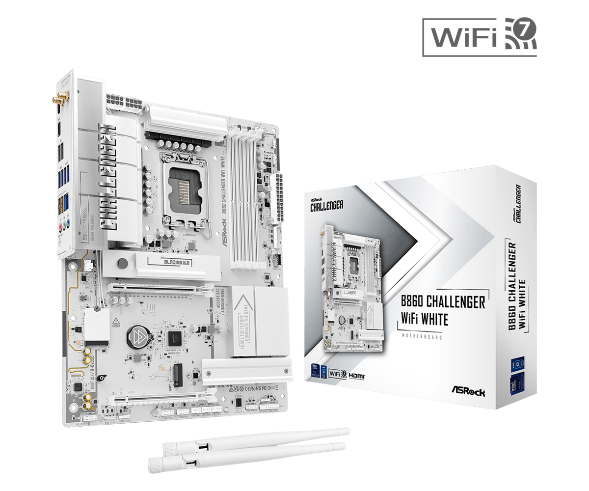 Дънна платка ASRock B860 Challenger White WIFI, LGA 1851 - Image 5
