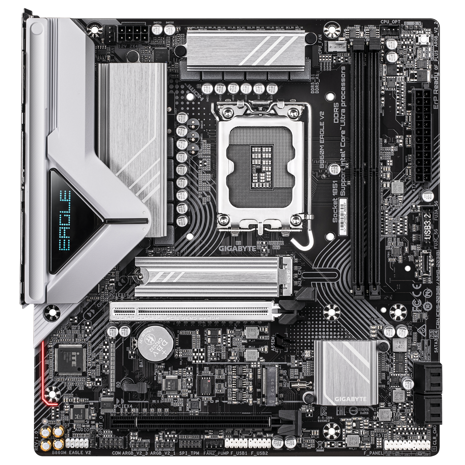 Дънна платка GIGABYTE B860M EAGLE V2, LGA 1851