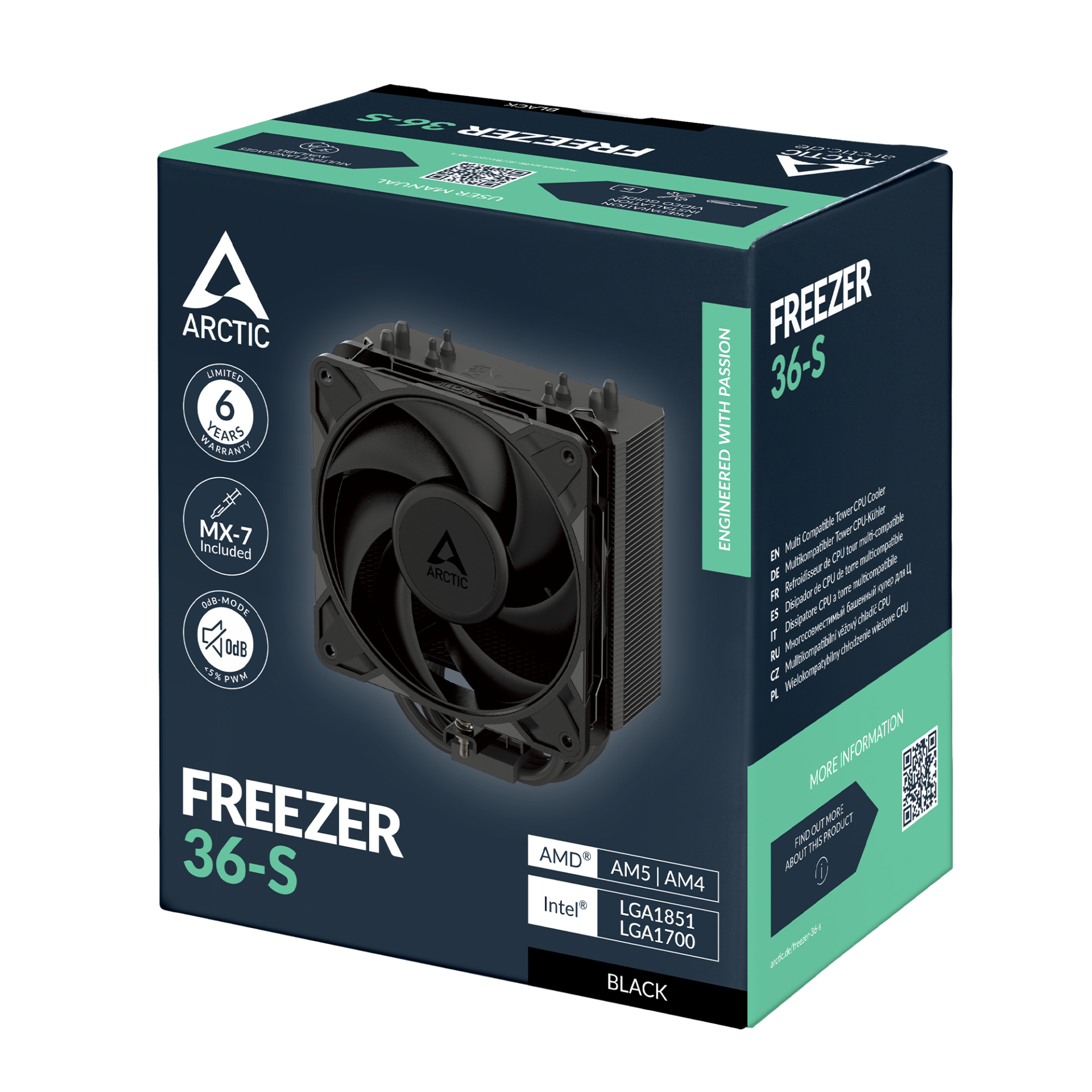 Охладител за процесор ARCTIC Freezer 36-S Black - ACFRE00196A - Image 7
