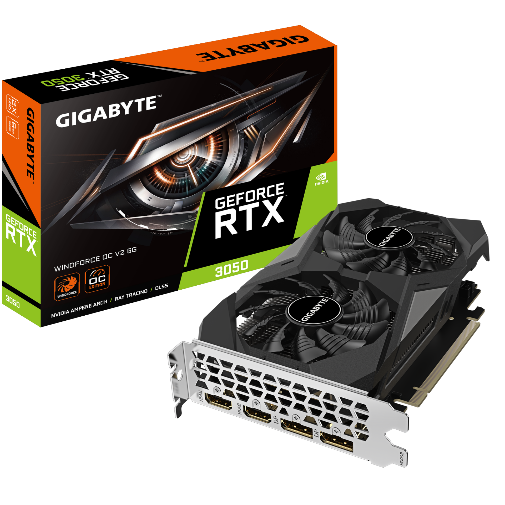 Видео карта GIGABYTE RTX 3050 WINDFORCE OC V2 6GB GDDR6 - Image 7