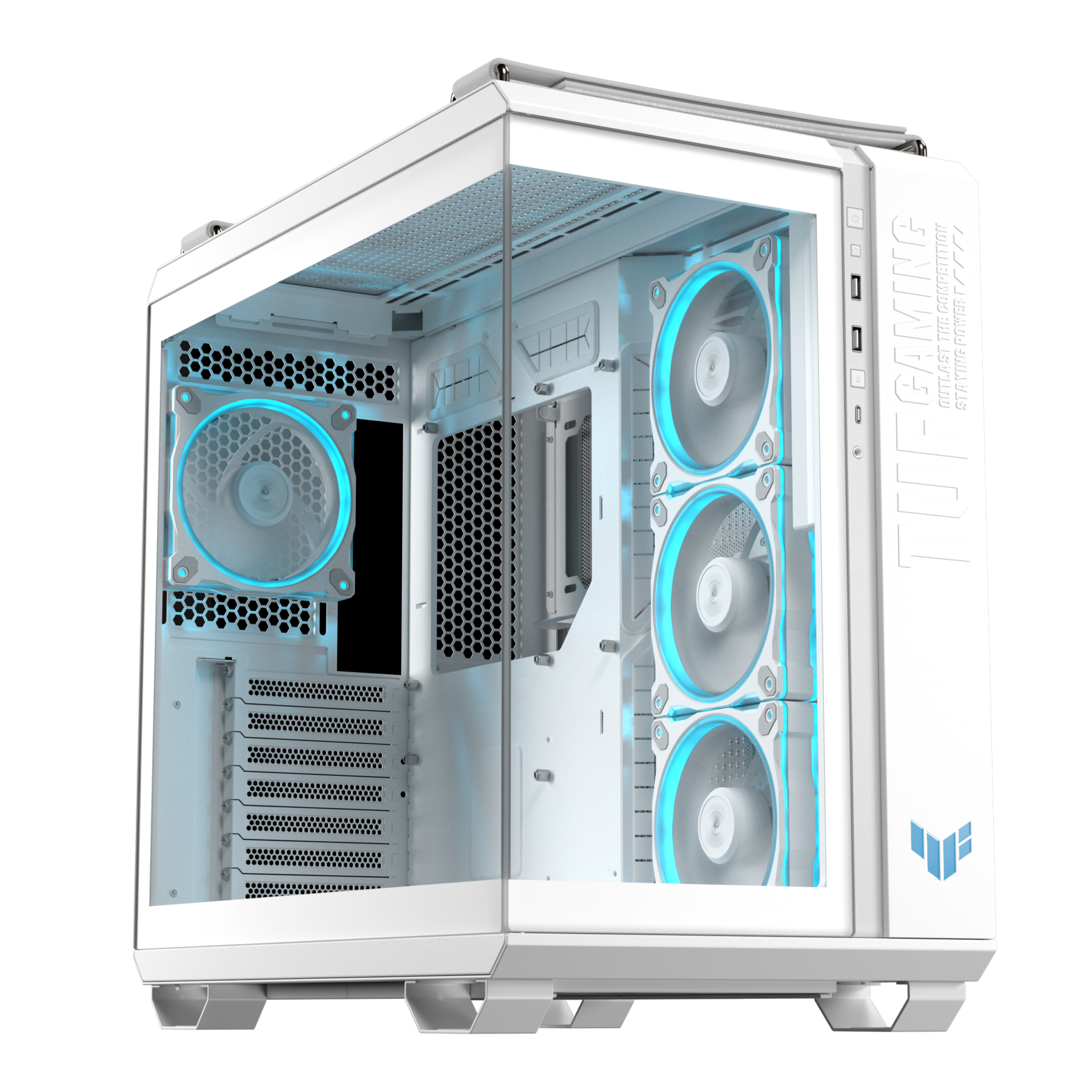 Кутия ASUS TUF Gaming GT502 Horizon ARGB White Edition