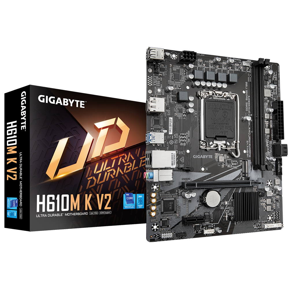 Дънна платка GIGABYTE H610M K V2 DDR5, socket 1700, Micro ATX - Image 4