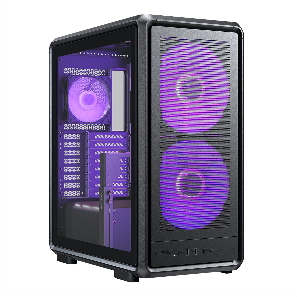 Кутия CoolerMaster MasterFrame 500 Mesh - Black ARGB