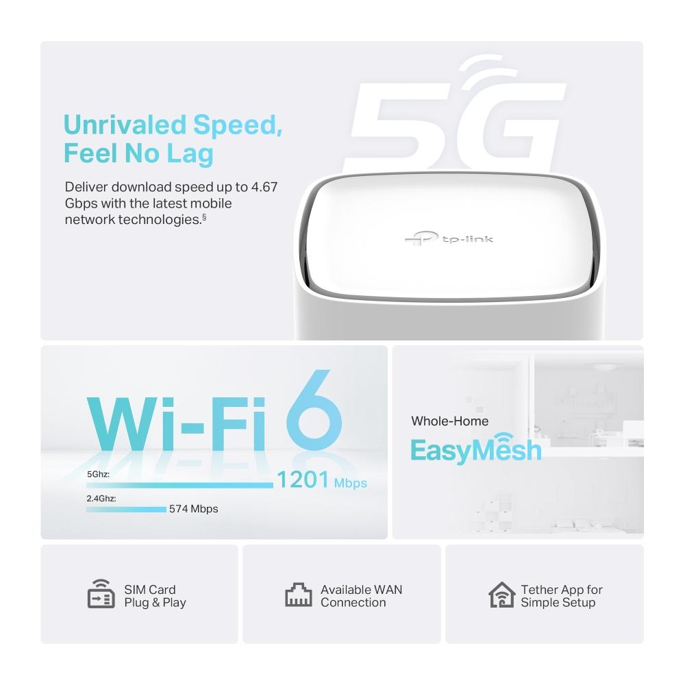 Безжичен рутер TP-LINK Archer NX200 5G WiFi 6 AX1800 - Image 4
