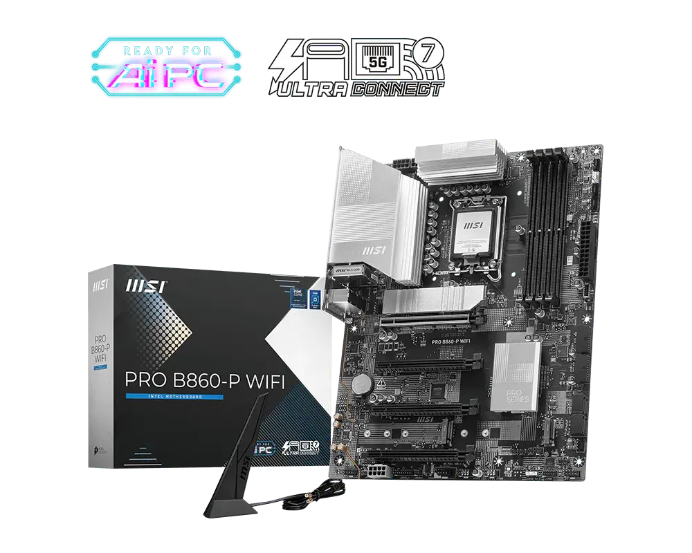 Дънна платка MSI PRO B860-P WIFI 7, LGA 1851 - Image 5