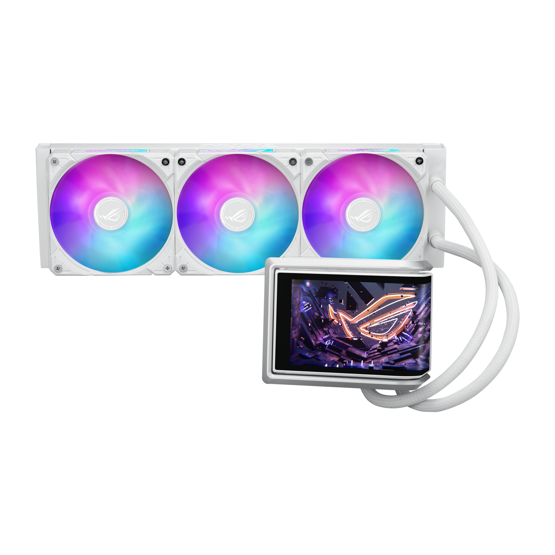 Охладител за процесор ASUS ROG Ryuo IV 360 ARGB White Edition 6.67" Curved AMOLED Display