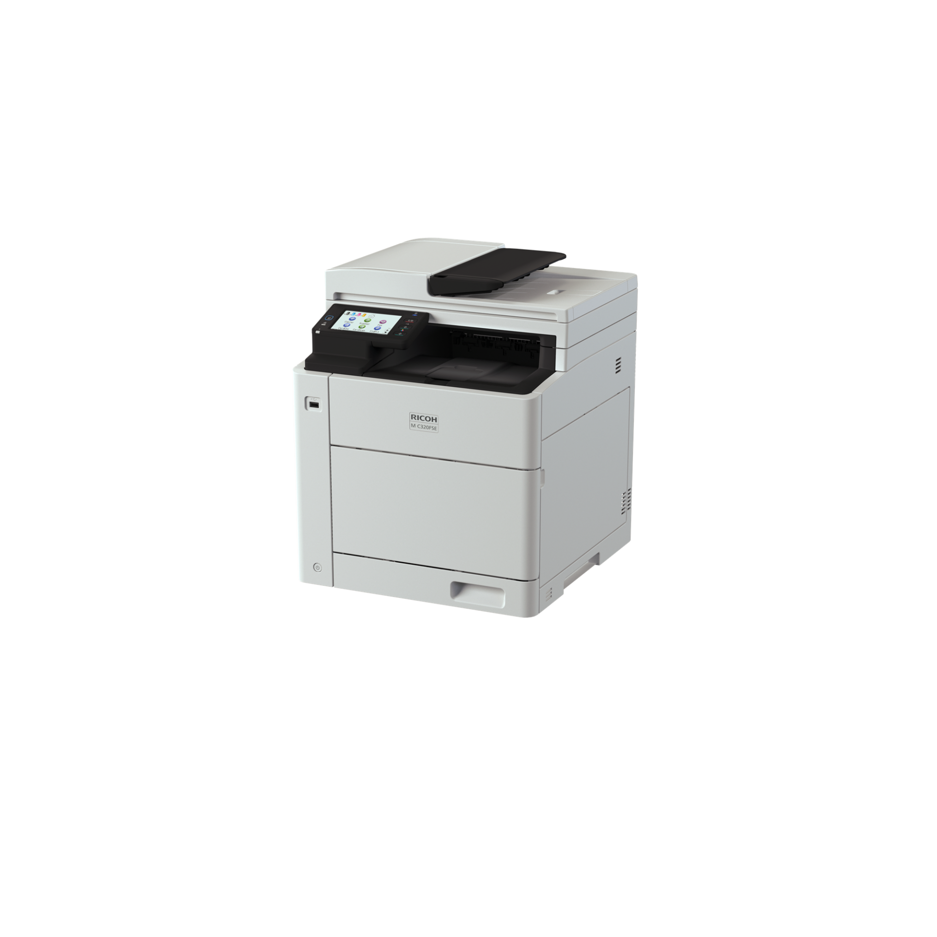 МФУ цветно у-во принтер/скенер/копир RICOH M C320FSE, 32 стр/мин, SPDF/50стр/,LAN,Bluetooth, 4.3"тъч дисплей