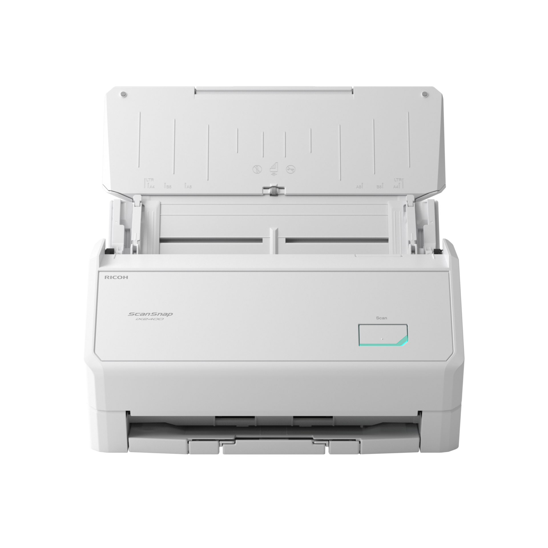 Скенер Ricoh ScanSnap iX2400,A4, USB 3.2, Duplex ADF/100 листа/, 45ppm/90 ipm, бял
