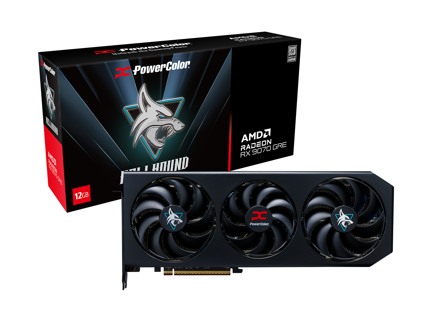 Видео карта PowerColor Radeon RX 9070 GRE Hellhound 12GB GDDR6 - Image 7