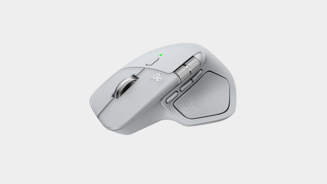 Безжична лазерна мишка LOGITECH MX MASTER 4 Pale Gray