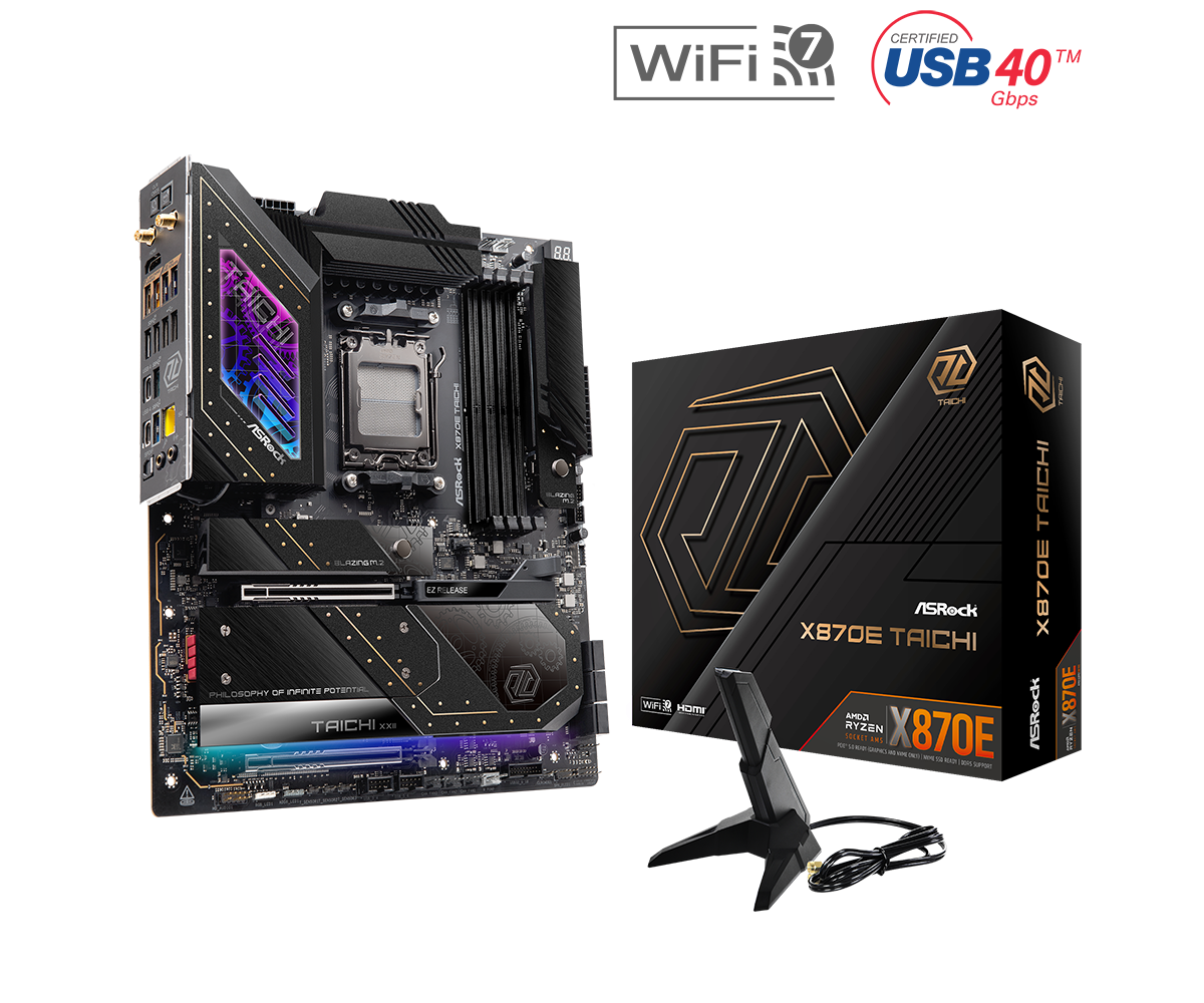 Дънна платка ASROCK X870E TAICHI, Socket AM5 - Image 6