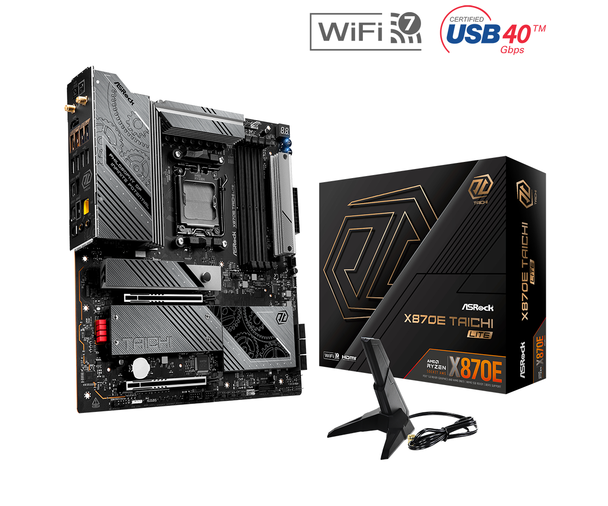 Дънна платка ASROCK X870E TAICHI LITE, Socket AM5 - Image 6