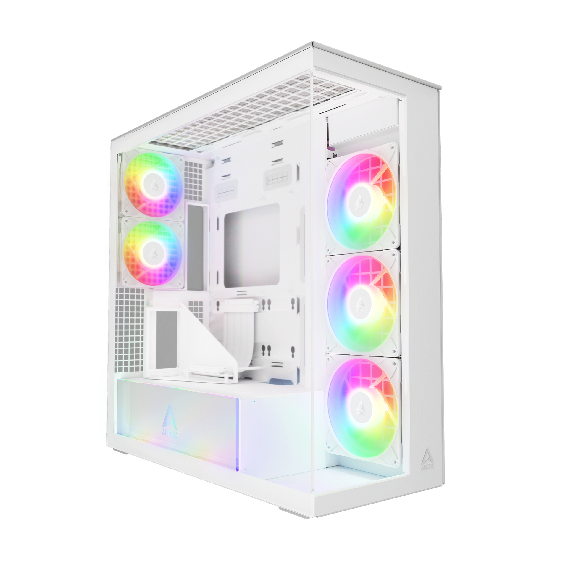 Кутия за компютър Arctic Xtender VG - White Mid-Tower