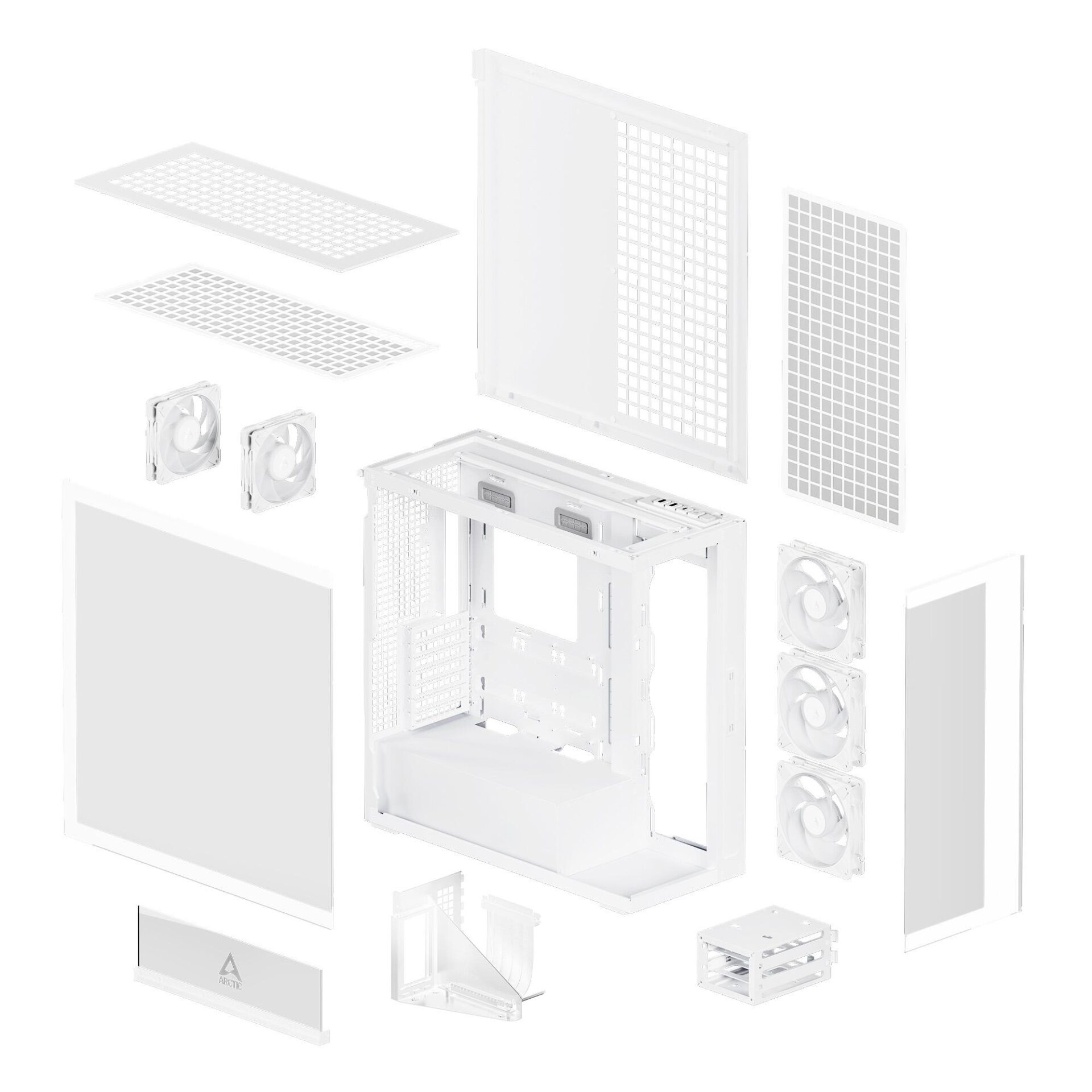 Кутия за компютър Arctic Xtender VG - White Mid-Tower - Image 8