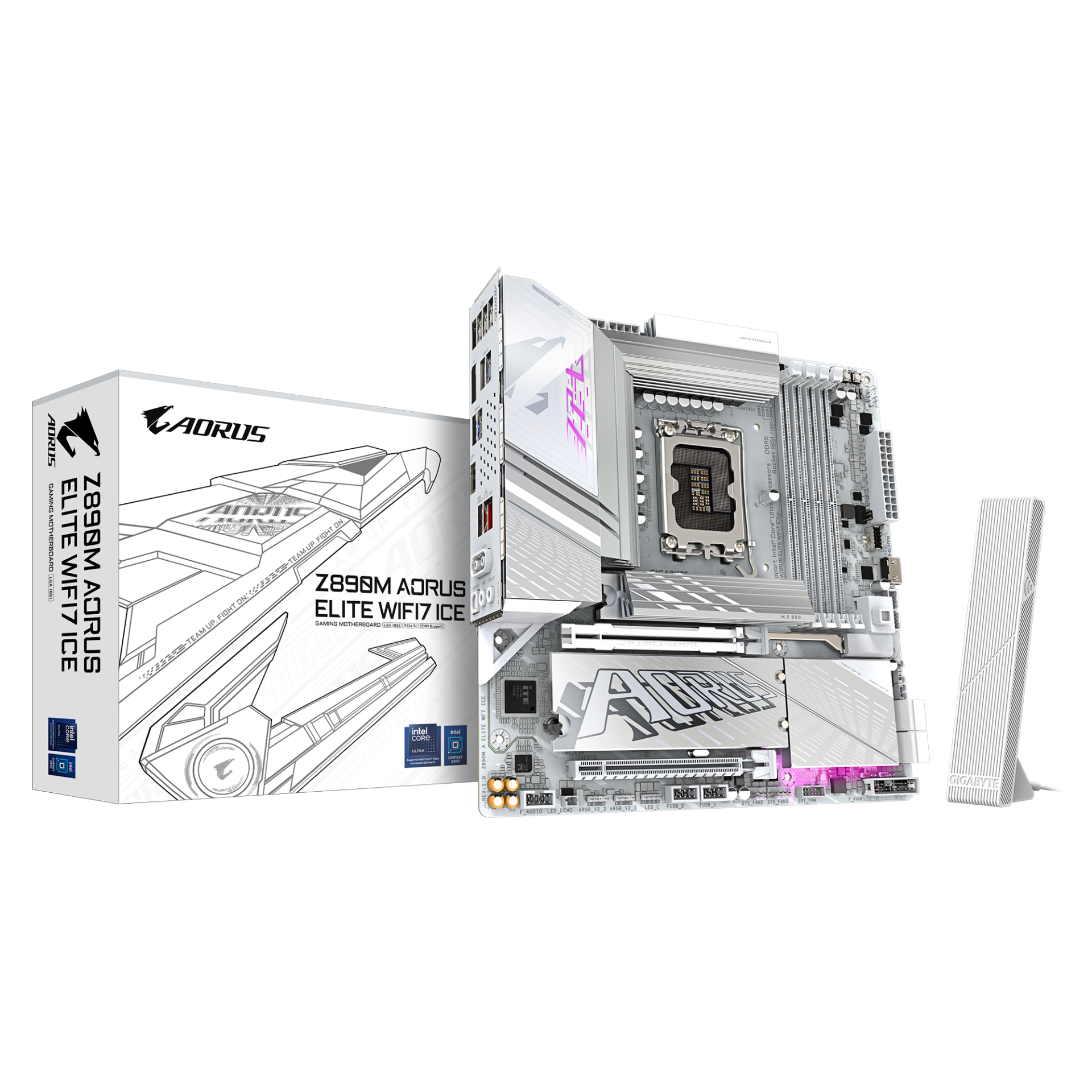 Дънна платка GIGABYTE Z890M AORUS ELITE WIFI 7 ICE, LGA 1851 - Image 6