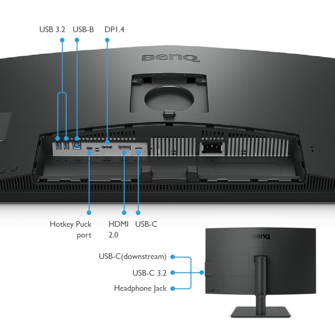Монитор BenQ PD2706U, 27 inch, IPS, 3840x2160, 60Hz, HDMI, DP, USB-C PD - Image 6