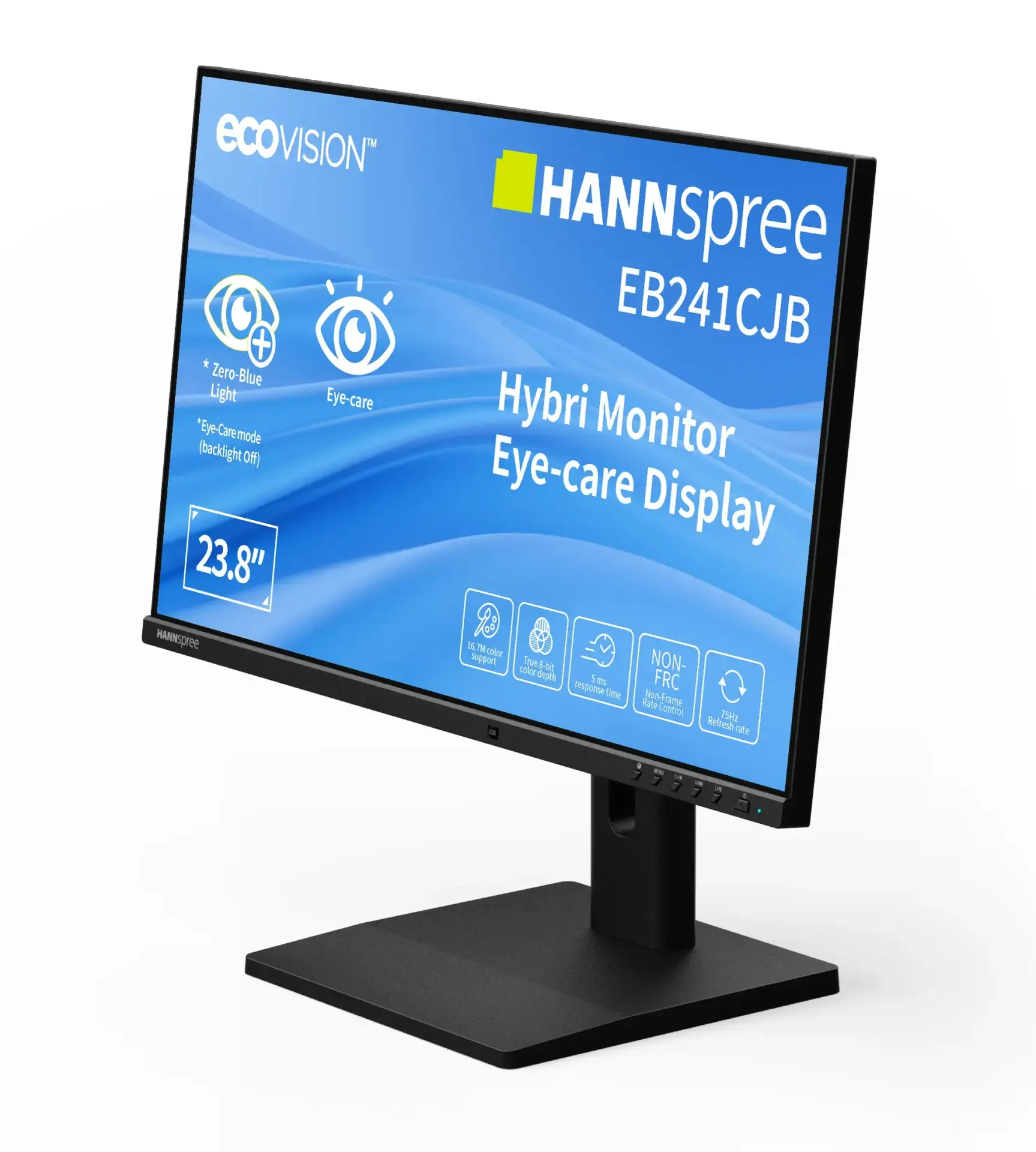 Монитор Hybrid Hannspree EB241CJB - 24"inch ecoVision TN, FHD(1920x1080), 75Hz, USB-C - Image 3