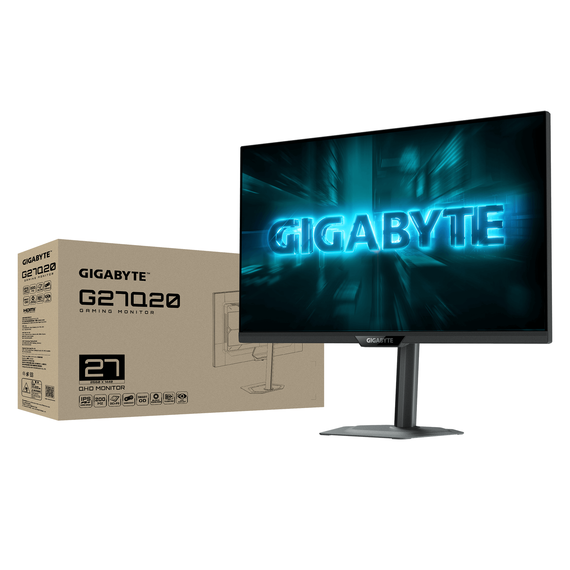 Геймърски монитор GIGABYTE G27Q20 - 27" SS IPS, QHD(2560 x 1440), 210Hz, 0.5ms, G-Sync, FreeSync Premium - Image 7