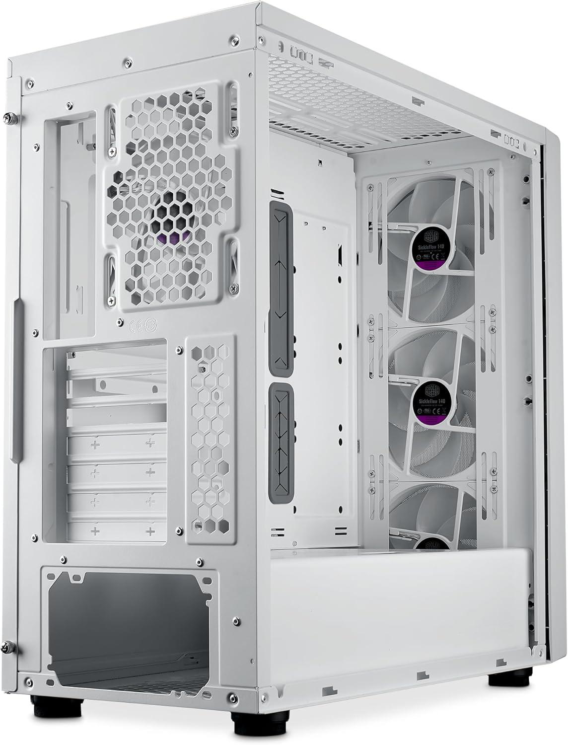 Кутия CoolerMaster MasterBox 600 - White ARGB - Image 4