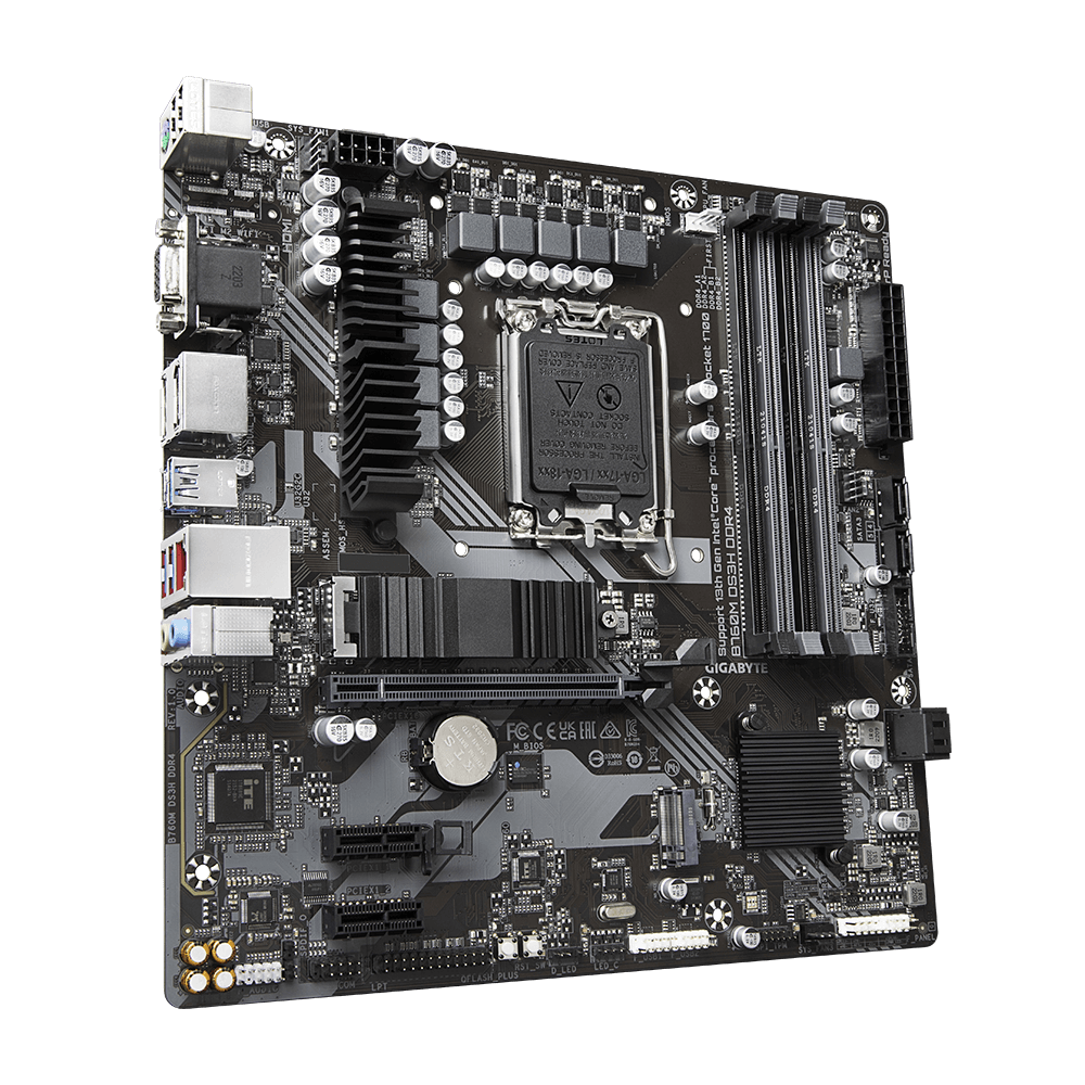 Дънна платка GIGABYTE B760M DS3H, socket 1700, ATX - Image 2