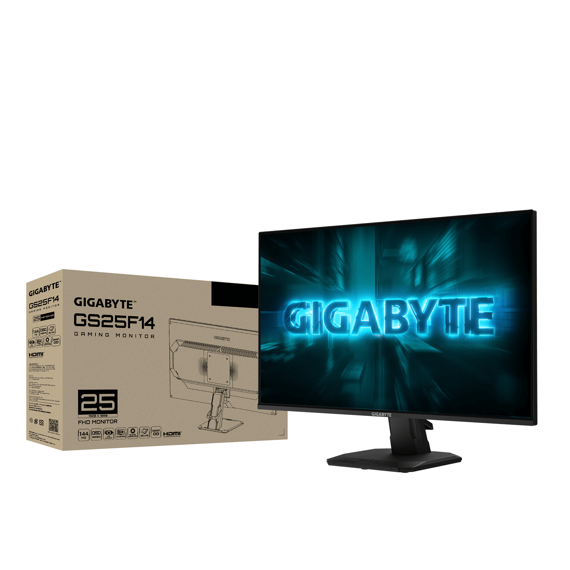 Гейминг монитор Gigabyte GS25F14 - 24.5 inch SS IPS FHD (1920x1080), 144 Hz, 1 ms, HDR10 - Image 7
